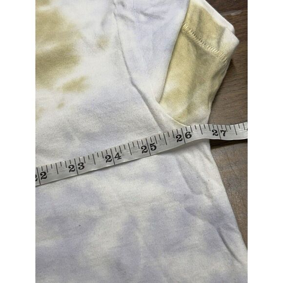 NWT Natural Reflections Hydrangea Green White Gray Tie Dye Tee 1X NEW 90's Y2K - Picture 4 of 10